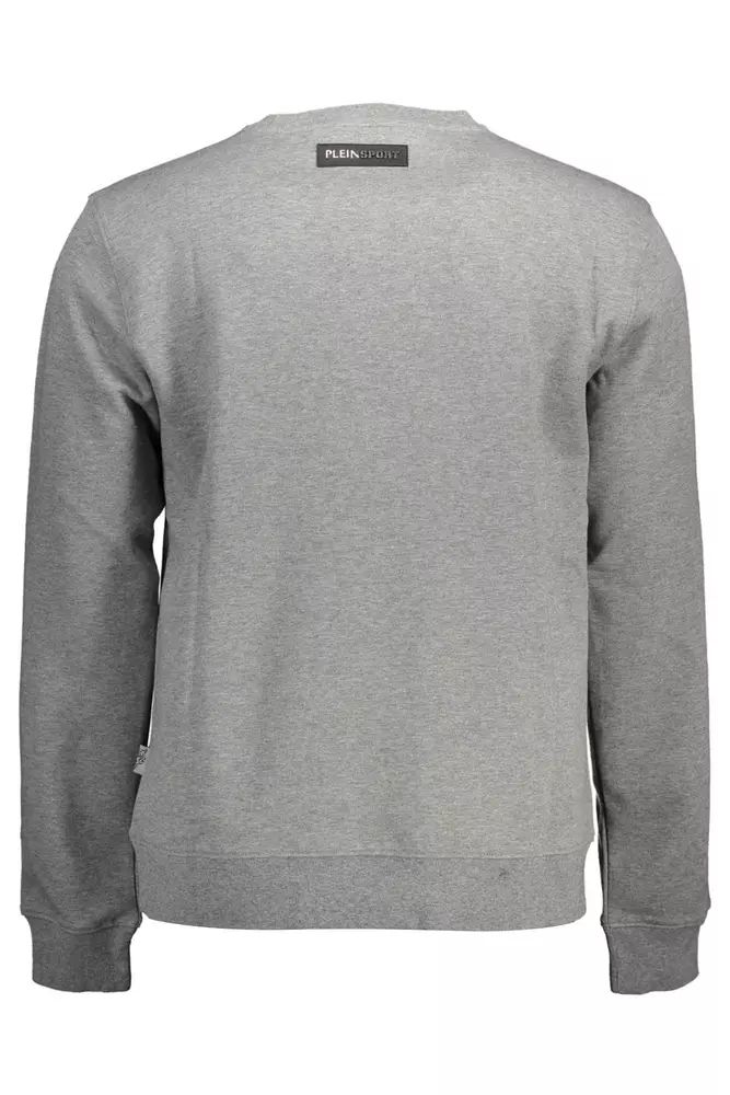 Plein Sport Gray Cotton Sweater