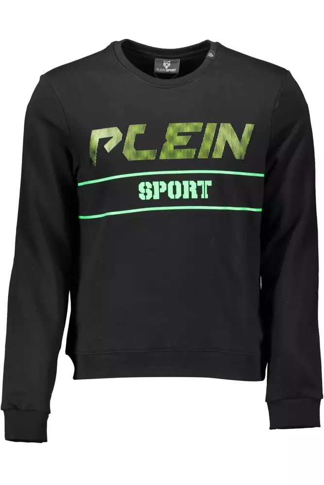 Plein Sport Black Cotton Sweater