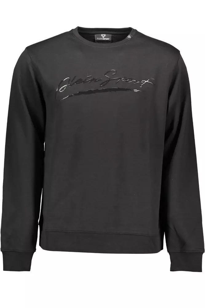 Plein Sport Black Cotton Sweater