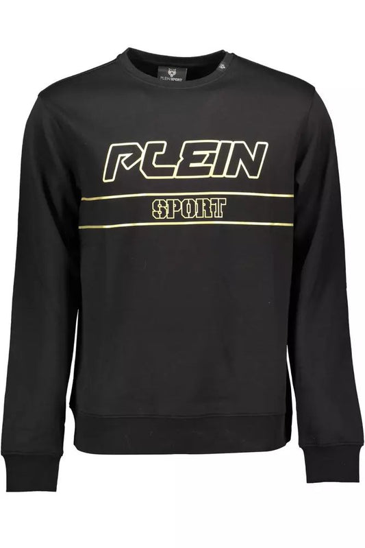 Plein Sport Black Cotton Sweater