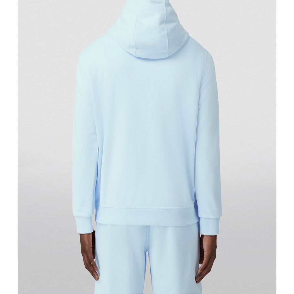 Burberry Elegant Light Blue Cotton Hoodie