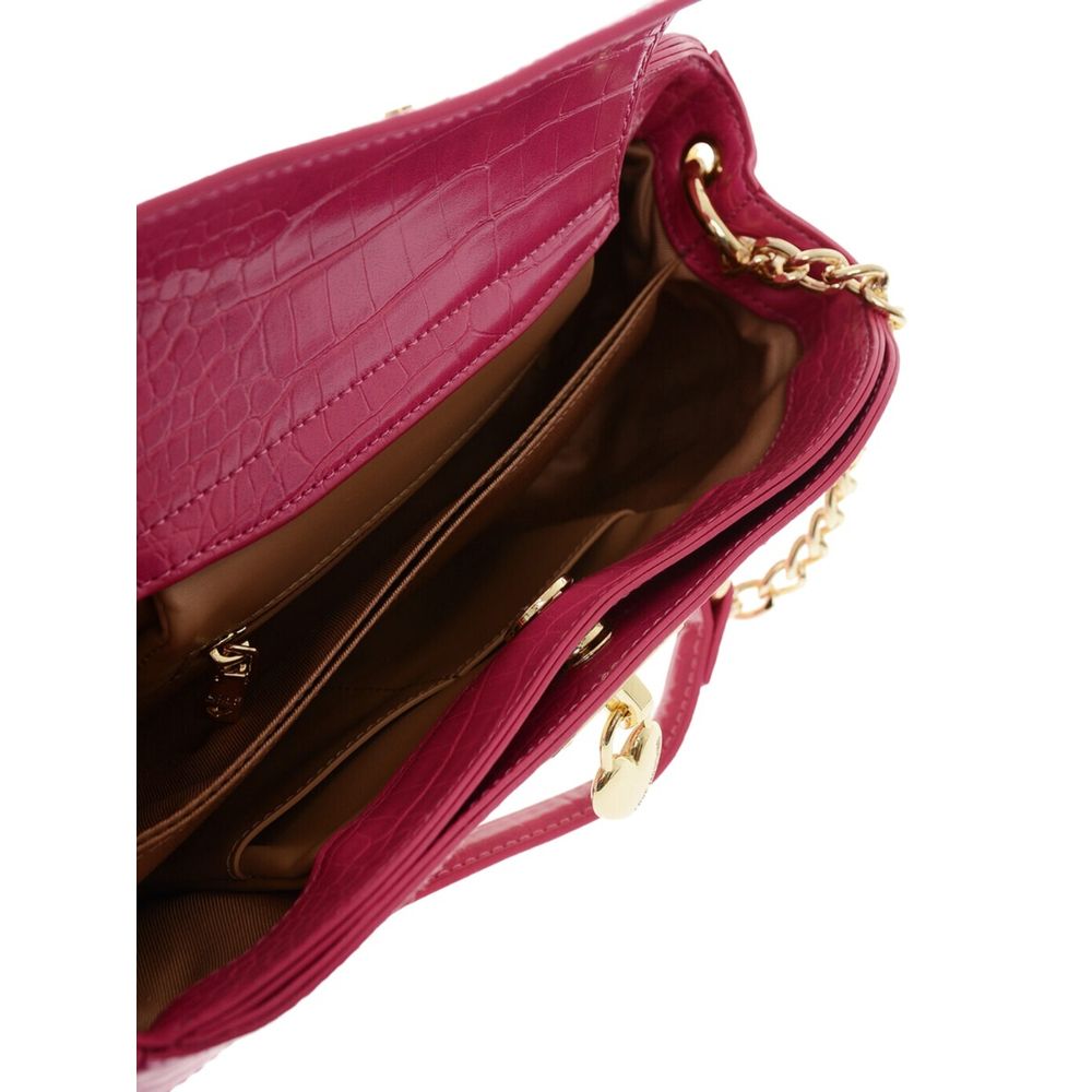 Love Moschino Fuchsia Artificial Leather Crossbody Bag