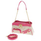 Love Moschino Fuchsia Artificial Leather Crossbody Bag