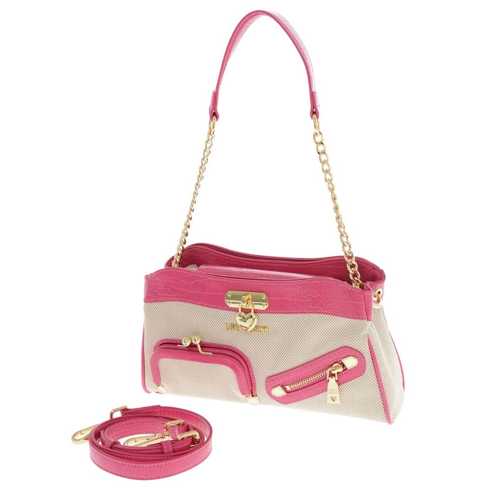 Love Moschino Fuchsia Artificial Leather Crossbody Bag