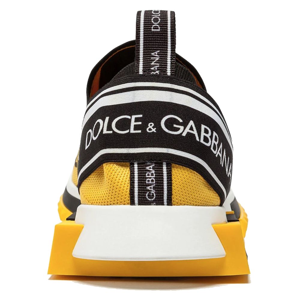 Dolce & Gabbana Yellow Polyester Sneaker