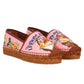 Dolce & Gabbana Chic Canvas and Wicker Espadrille Slippers