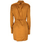 Patrizia Pepe Brown Viscose Dress