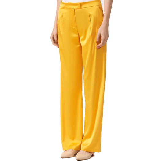 Patrizia Pepe Orange Viscose Jeans & Pant