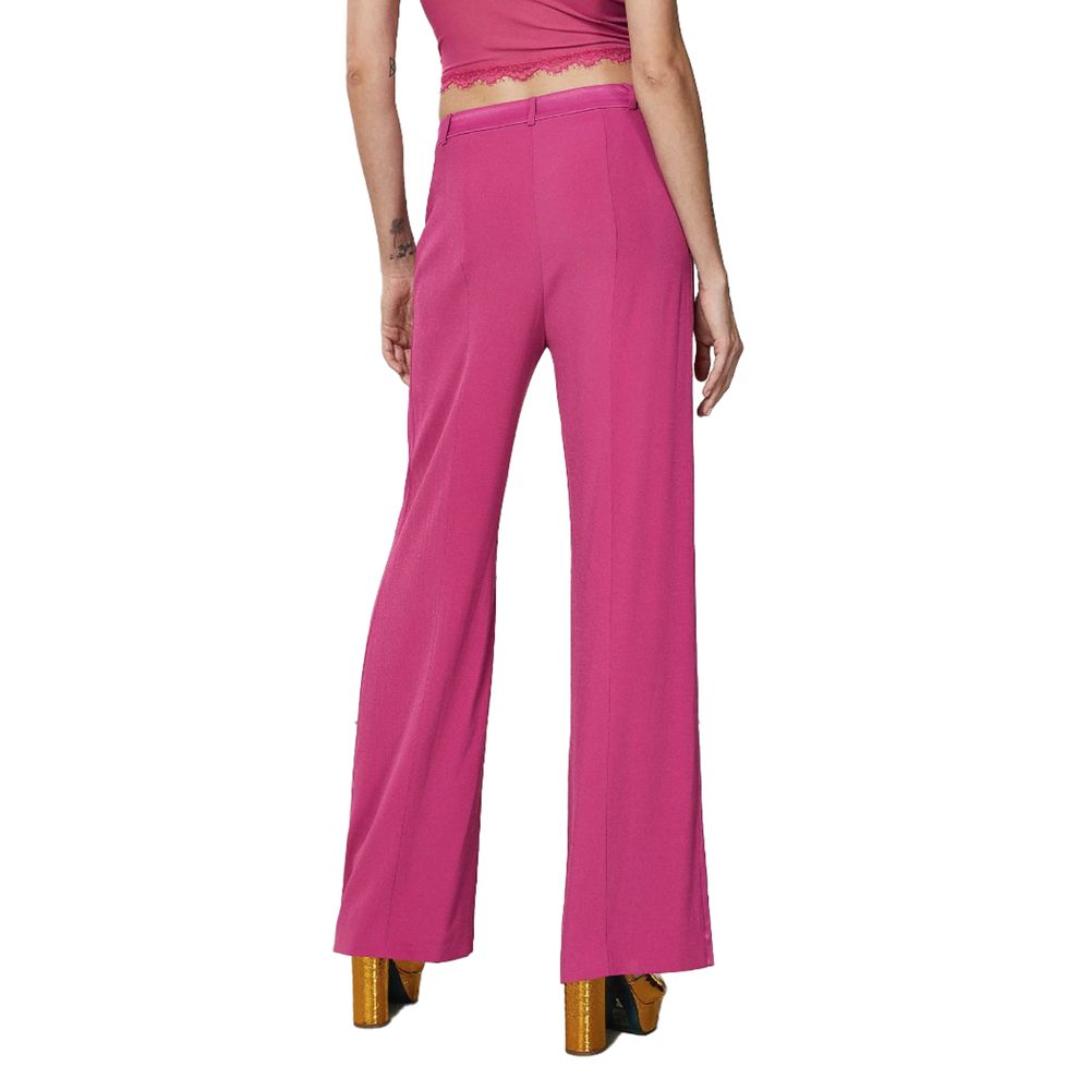 Patrizia Pepe Fuchsia Viscose Jeans & Pant