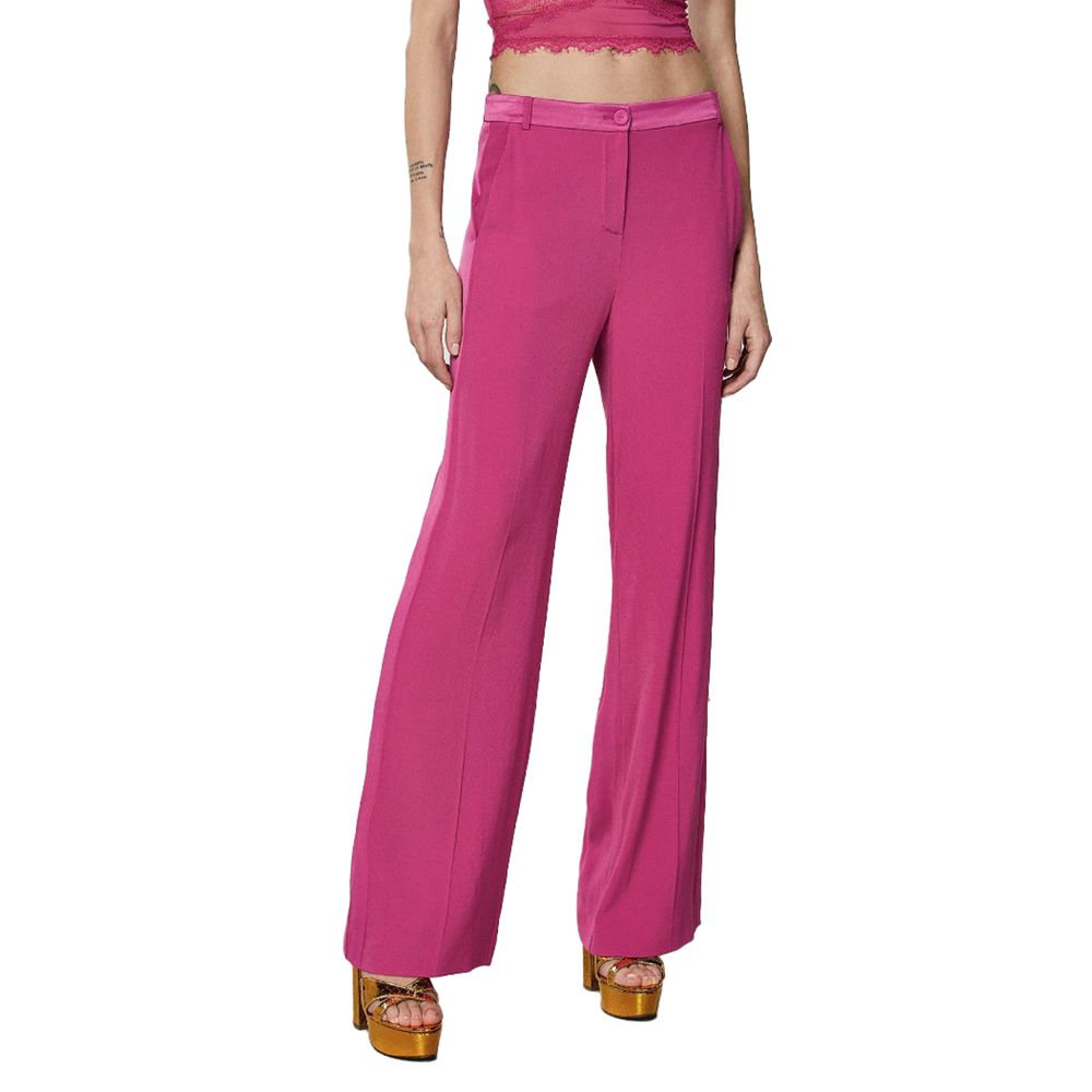 Patrizia Pepe Fuchsia Viscose Jeans & Pant