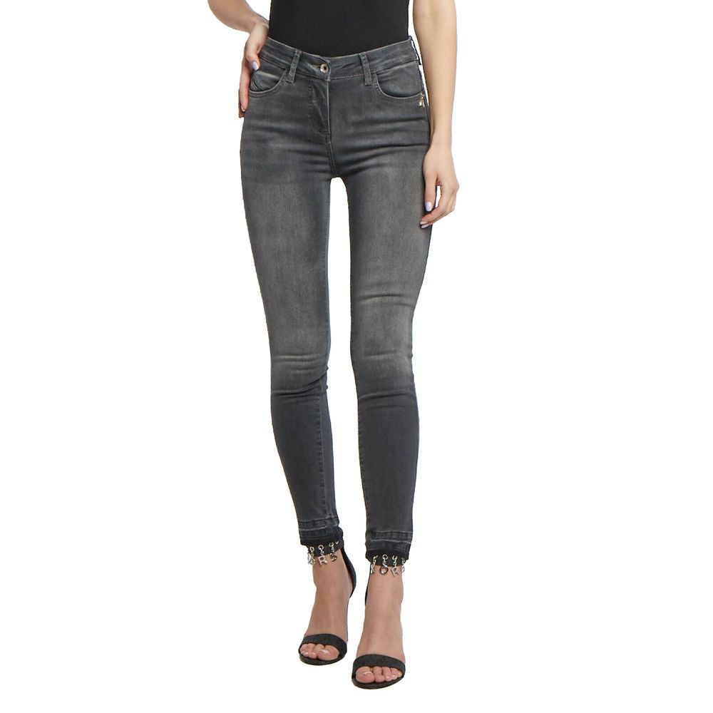 Patrizia Pepe Gray Cotton Jeans & Pant