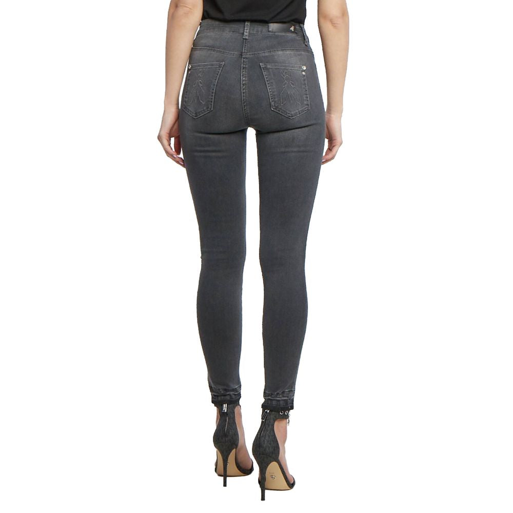 Patrizia Pepe Gray Cotton Jeans & Pant