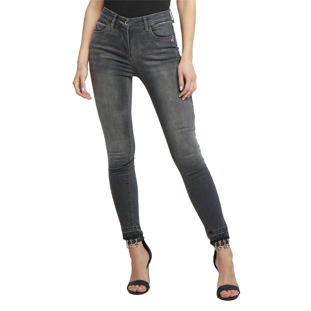 Patrizia Pepe Gray Cotton Jeans & Pant