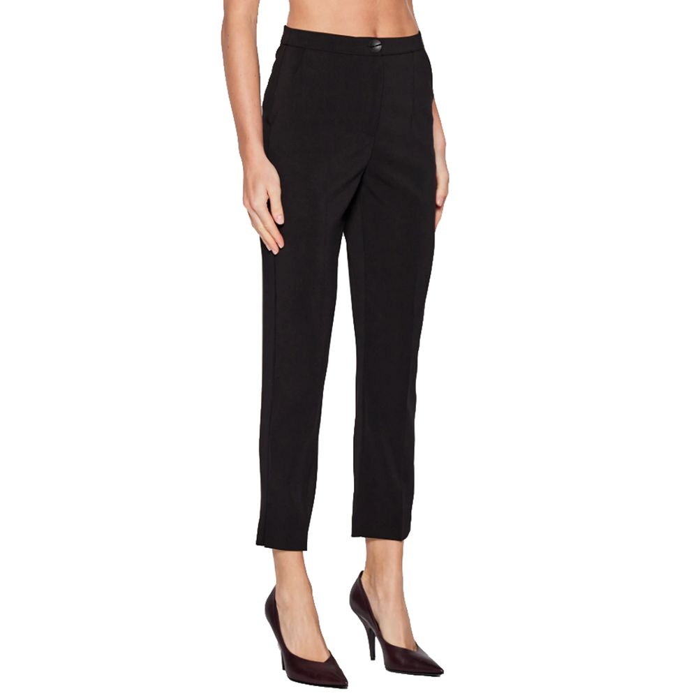 Patrizia Pepe Black Polyester Jeans & Pant