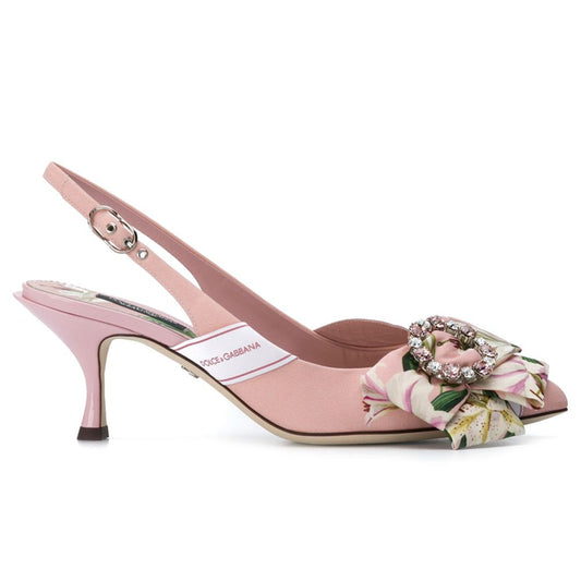 Dolce & Gabbana Pink Leather Pump