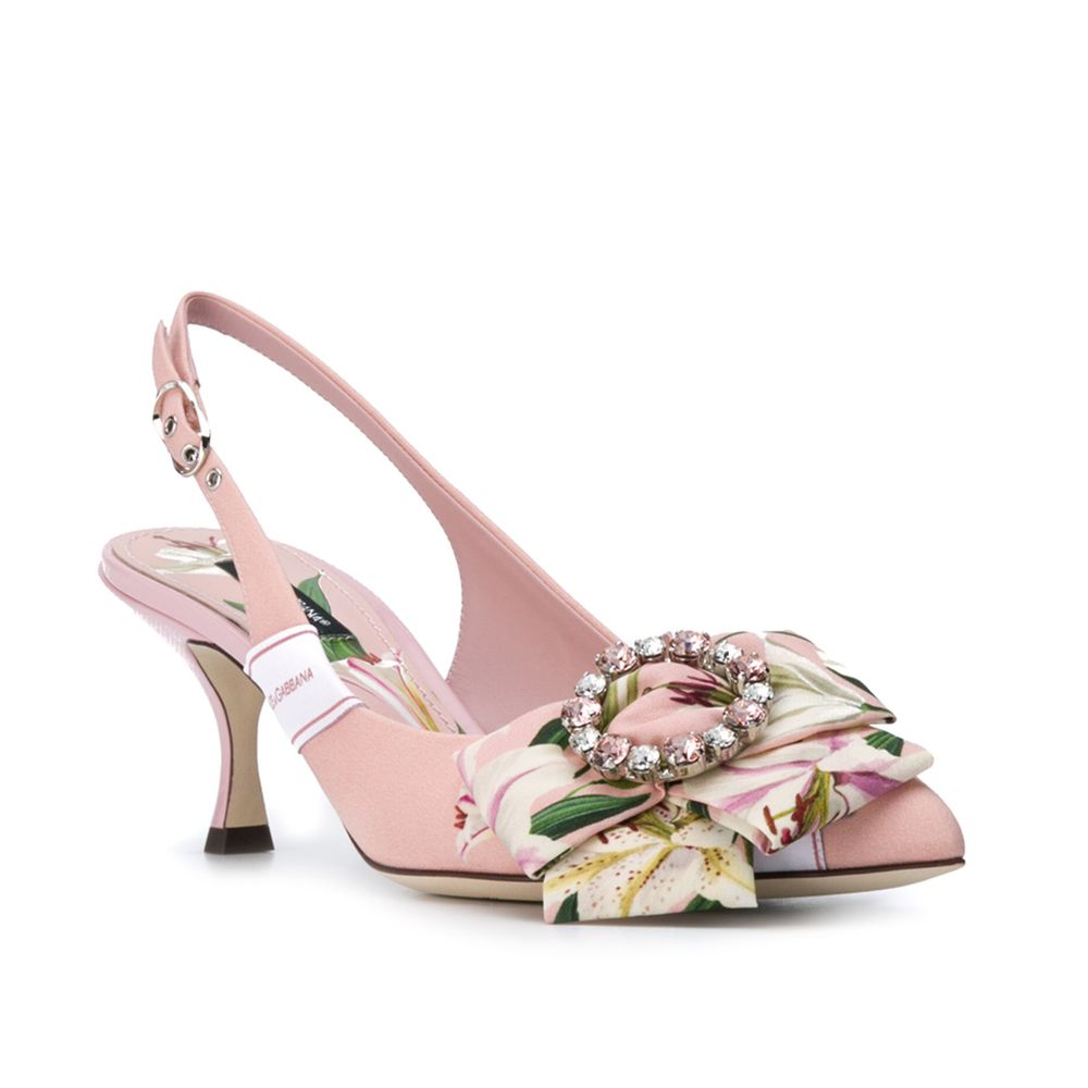 Dolce & Gabbana Pink Leather Pump