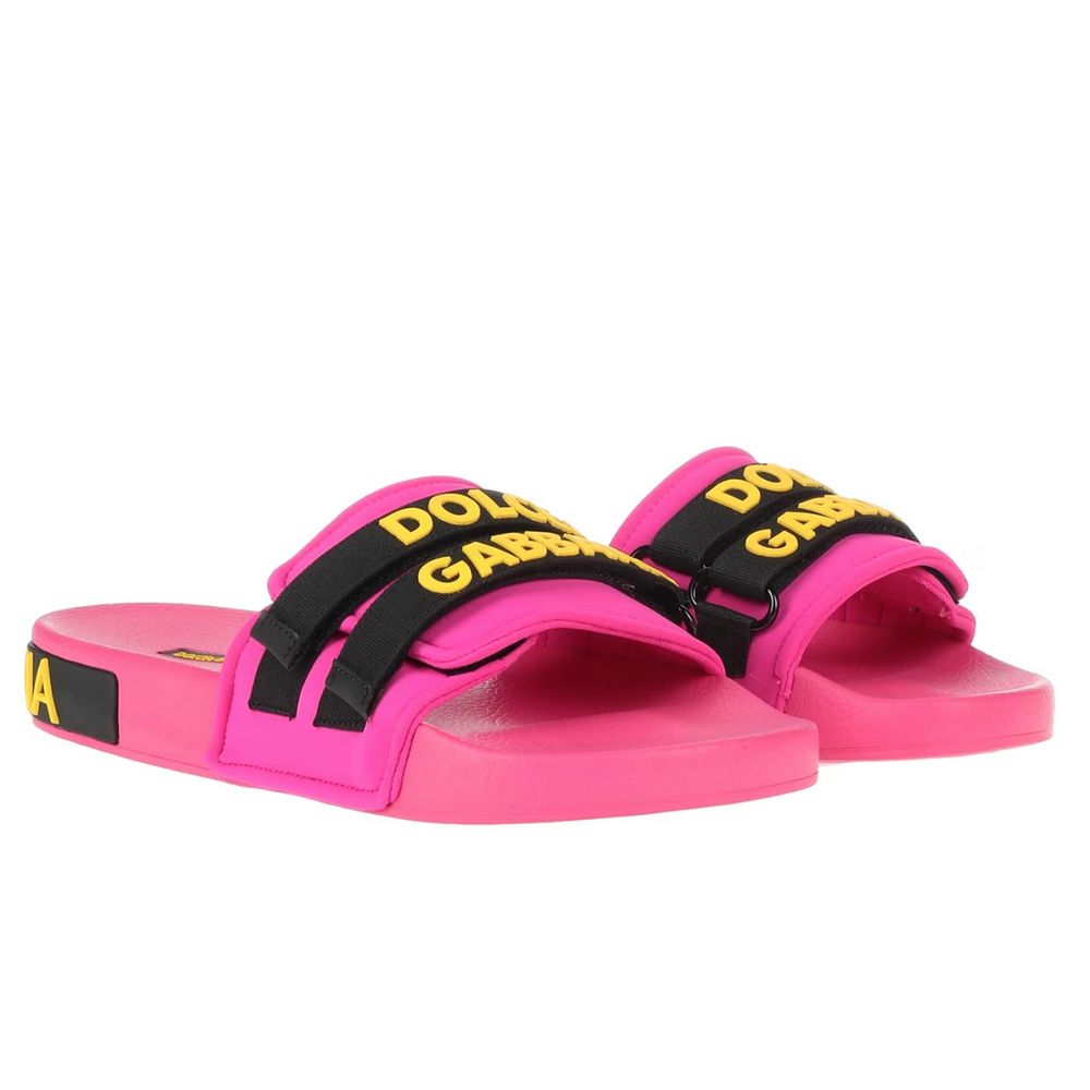 Dolce & Gabbana Fuchsia Polyamide Sandal