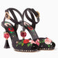 Dolce & Gabbana Black Leather Sandal