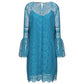 Alberta Ferretti Blue Acetate Dress