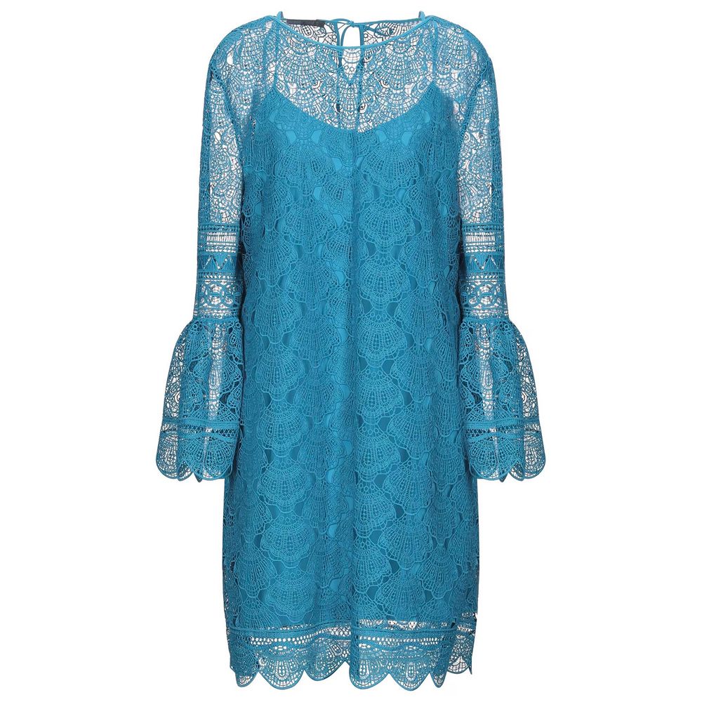 Alberta Ferretti Blue Acetate Dress