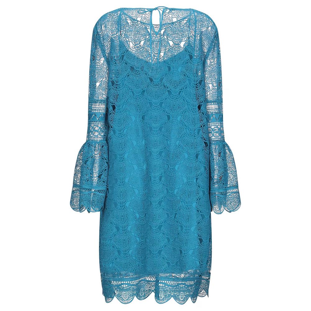 Alberta Ferretti Blue Acetate Dress