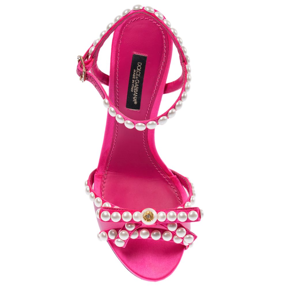 Dolce & Gabbana Fuchsia Viscose Sandal