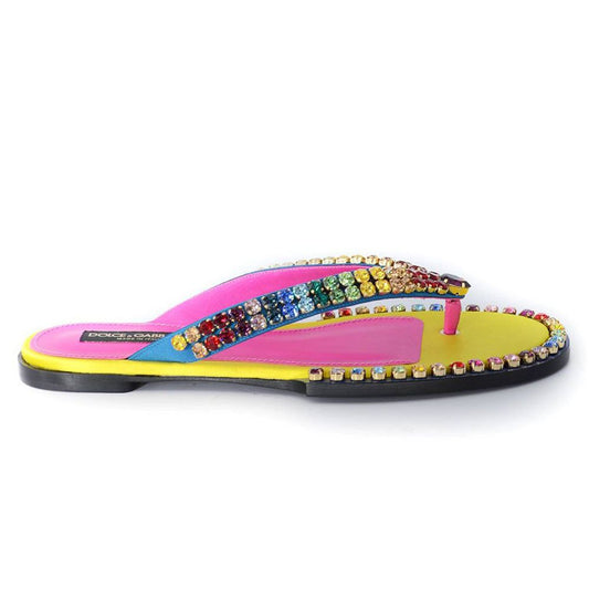 Dolce & Gabbana Multicolor Viscose Sandal