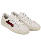 Dolce & Gabbana White Leather Di Calfskin Sneaker