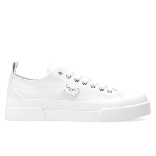 Dolce & Gabbana White Cotton Sneaker