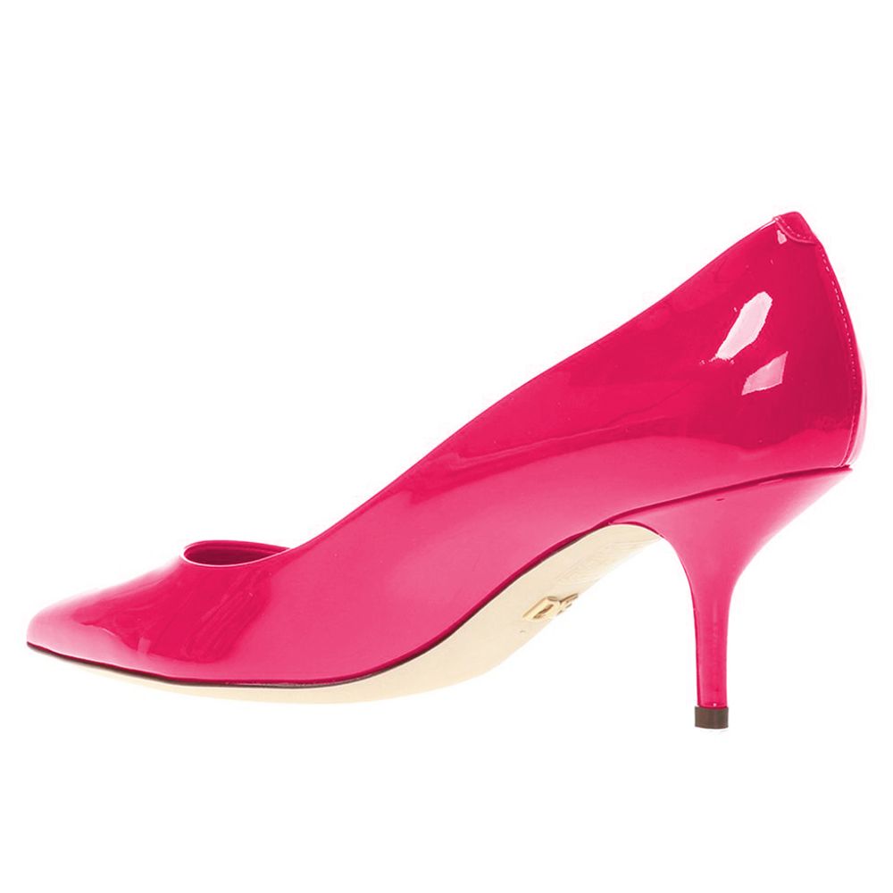 Dolce & Gabbana Fuchsia Leather Di Calfskin Pump