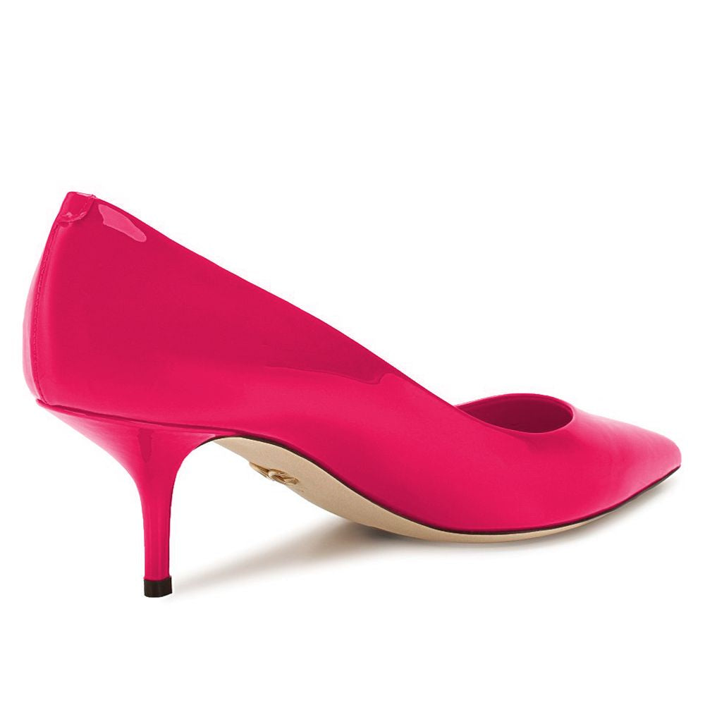 Dolce & Gabbana Fuchsia Leather Di Calfskin Pump