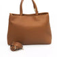 Baldinini Trend Chic Brown Shoulder Bag with Golden Accents