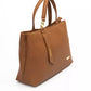 Baldinini Trend Chic Brown Shoulder Bag with Golden Accents