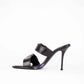 Alexander McQueen Heeled Buckle Black Sandals