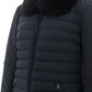 Peuterey Long Quilted Coat with Fur Detail