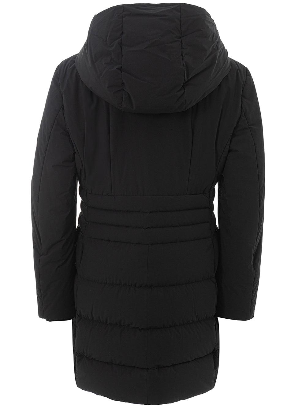 Peuterey Long Quilted Black Jacket