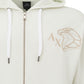 Armani Exchange Elegant White Wool Hooded Cardigan