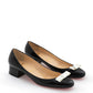 Christian Louboutin Patent ballet flats with patent heels