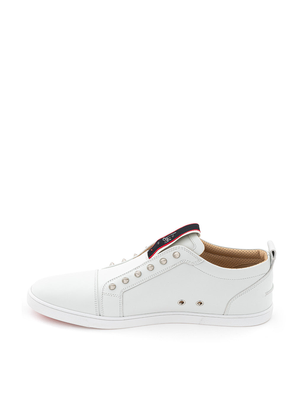 Christian Louboutin F.A.V Fique a Vontade Sneaker in White Leather