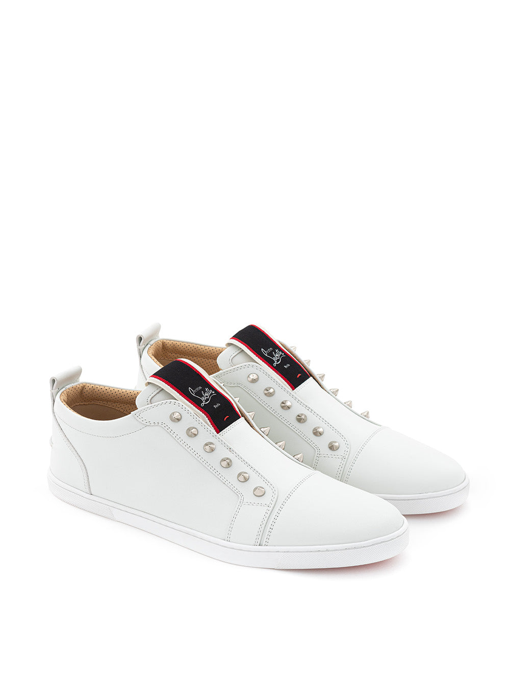 Christian Louboutin F.A.V Fique a Vontade Sneaker in White Leather