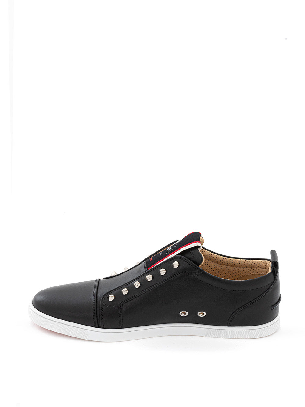 Christian Louboutin F.A.V Fique a Vontade Sneaker in Black Leather