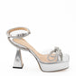 MACH & MACH Double Bow PVC Platform Sandals