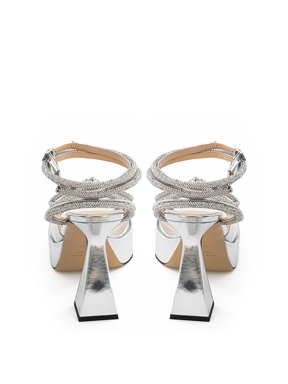 MACH & MACH Double Bow PVC Platform Sandals