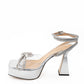 MACH & MACH Double Bow PVC Platform Sandals