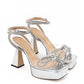 MACH & MACH Double Bow PVC Platform Sandals