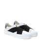 Givenchy Two Black Straps City Sport White Leather Sneakers