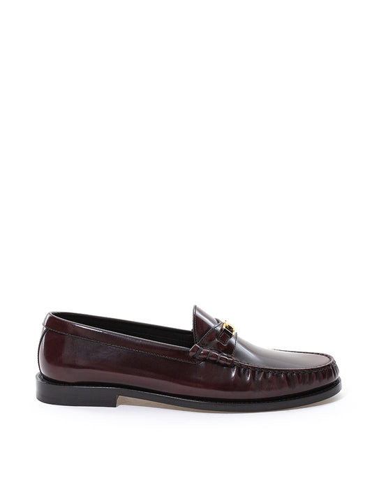 Celine Brown Leather Triomple Loafer