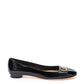 Ballerina Black Patent Leather 'C'est Dior' Shoes