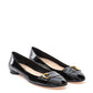 Ballerina Black Patent Leather 'C'est Dior' Shoes