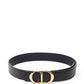 Dior Black Leather Belt